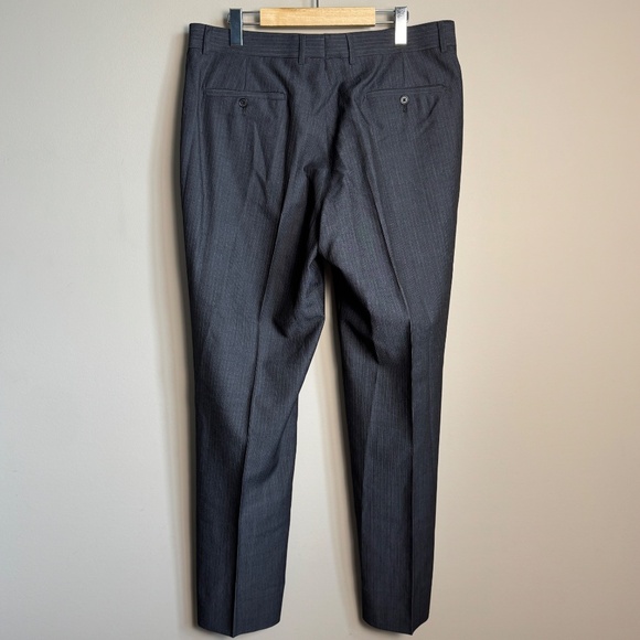 Pronto Uomo Couture Men's 100% Wool Dress Pant Trousers Navy Size 36 Formal - Picture 5 of 13